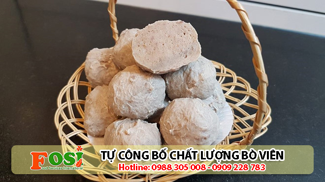 tự công bố chất lượng bò viên