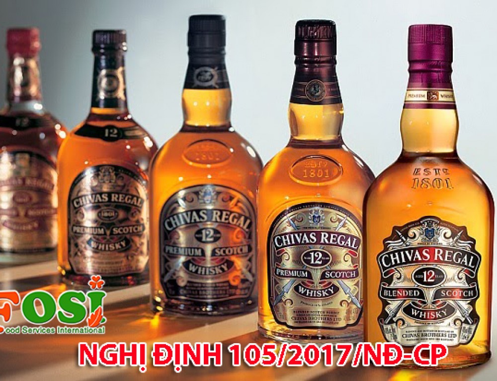 Nghị định 105/2017/NĐ-CP quy định về kinh doanh rượu